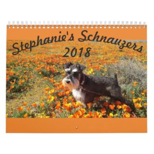 Stephanies Schnauzers 2018 Calendar