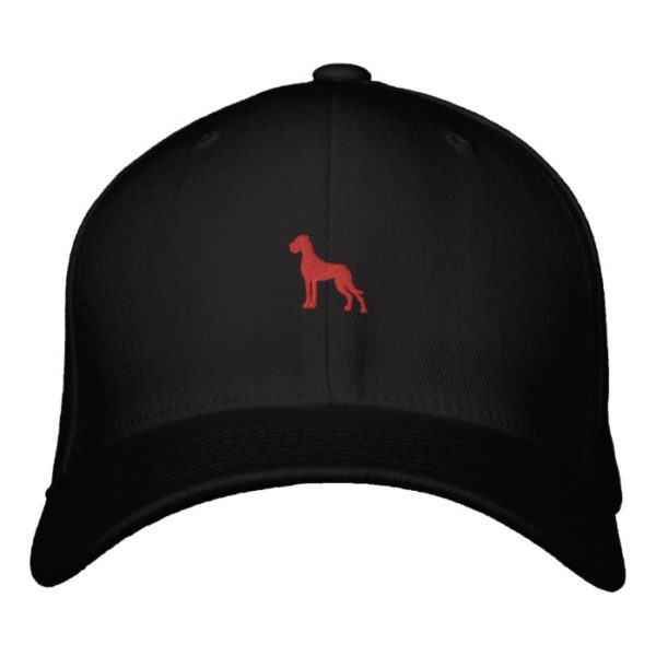 Stick Dogge red 2.7 x 2.59 cm Recolor Embroidered Baseball Cap