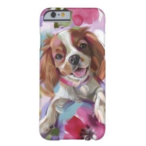 'Sunshine' blenheim cavalier dog art phone case