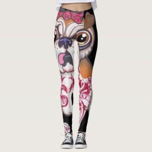 Tattooed English Bulldog Leggings