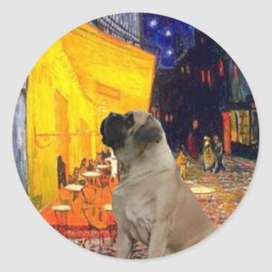 Terrace Cafe - Bull Mastiff #1 Classic Round Sticker