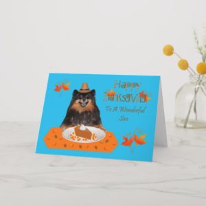 Thanksgiving To Son greeting card