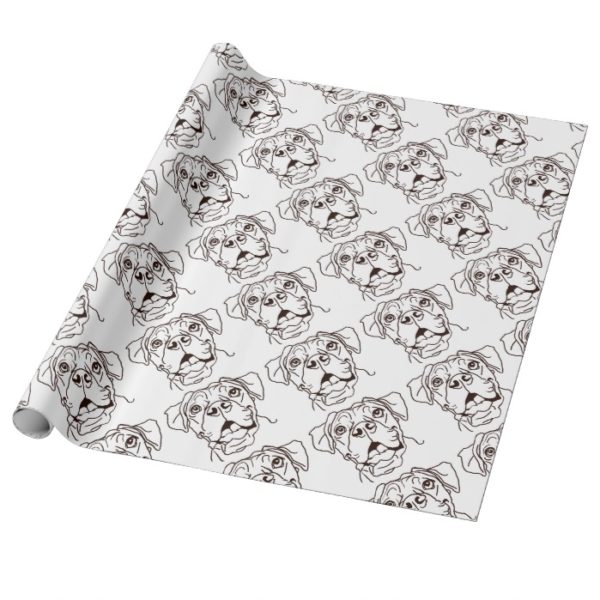 The Boxer Love of My Life Wrapping Paper