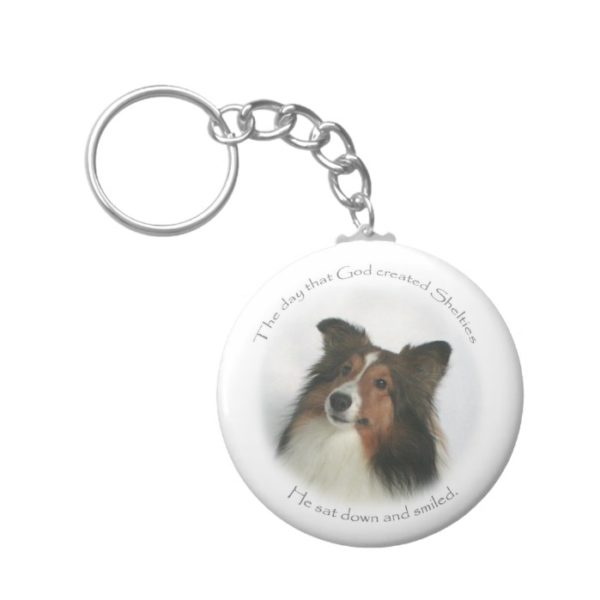The Day Shelties Were Created Keychain
