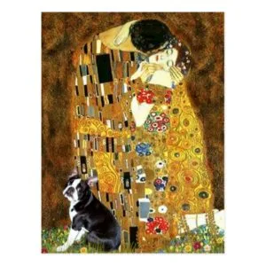 The Kiss - Boston Terrier #4 Postcard