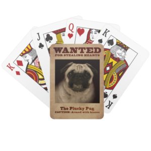 The Plucky Pug Playing Cards