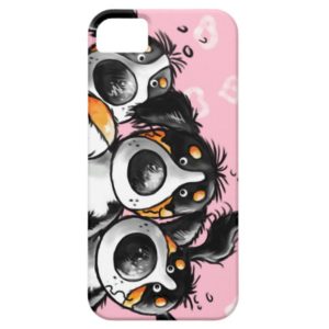 Three Funny Bernese Mountain Dogs iPhone5 Case