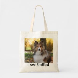 Tote with Sheltie Photo