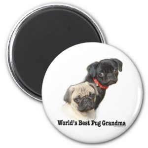 Two Pugs Magnet