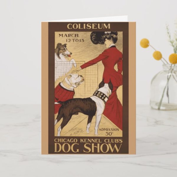 Vintage Dog Show Card
