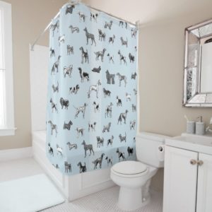 Vintage Dogs Shower Curtain