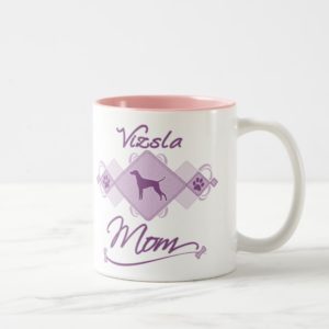 Vizsla Mom Two-Tone Coffee Mug