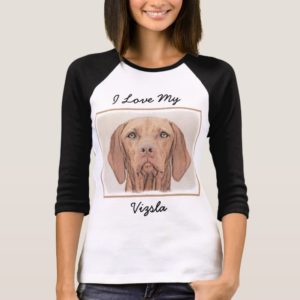 Vizsla Painting - Cute Original Dog Art T-Shirt