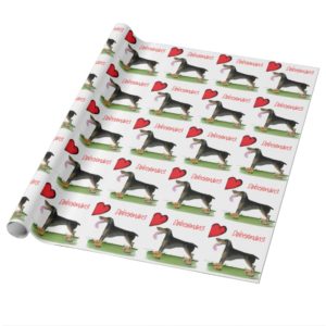 we luv dobermans from Tony Fernandes Wrapping Paper