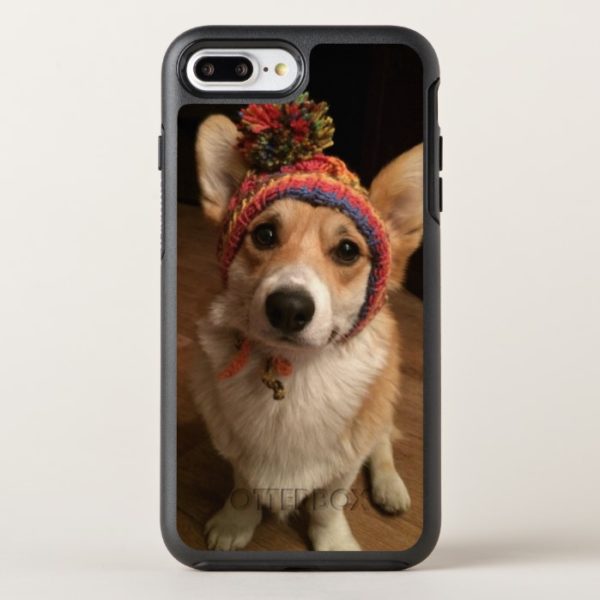Welsh Corgi Pembroke Wearing A Hand Knitted Hat OtterBox iPhone Case