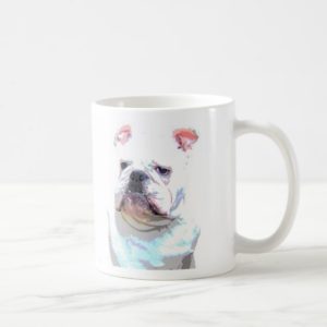 White English Bulldog 2 mug