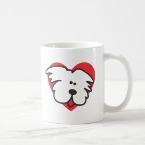 White Puppy Coffee Mug