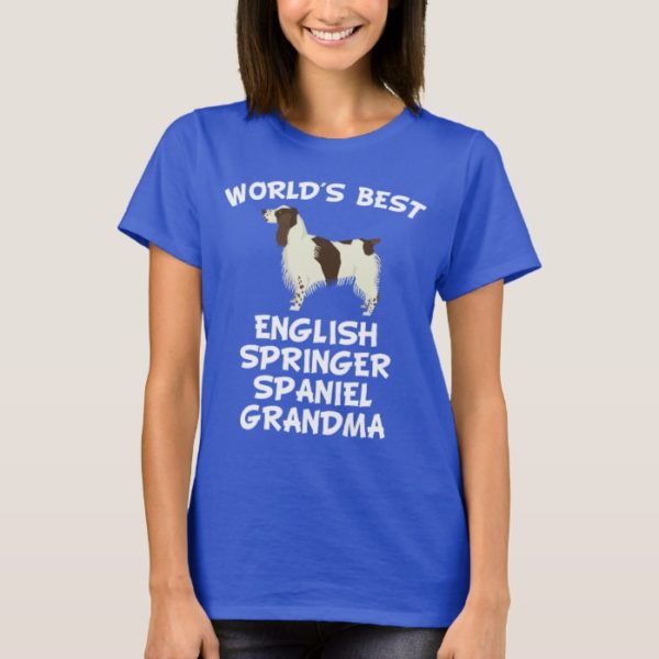 World's Best English Springer Spaniel Grandma T-Shirt