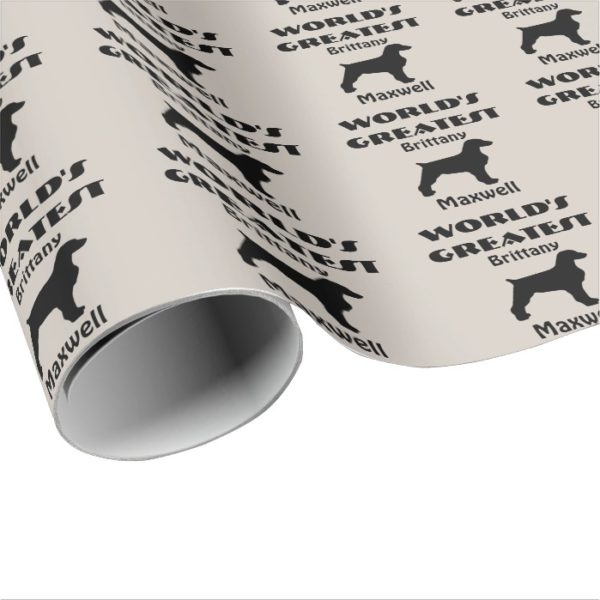 Worlds Greatest Brittany Dog Wrapping Paper